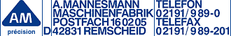 A.MANNESMANN MASCHINENFABRIK, Remscheid/Allemagne